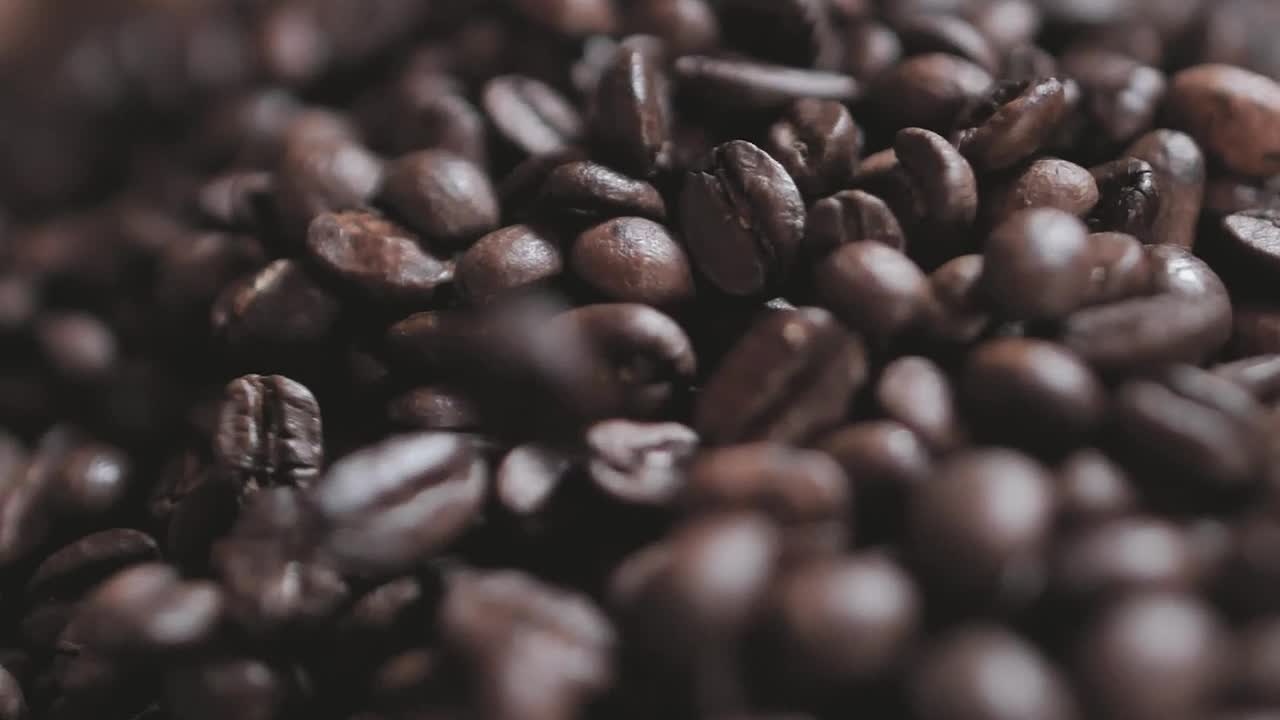 Stock Video Coffee Beans Falling On A Layer Of More Beans Live Wallpaper For PC - Free Download