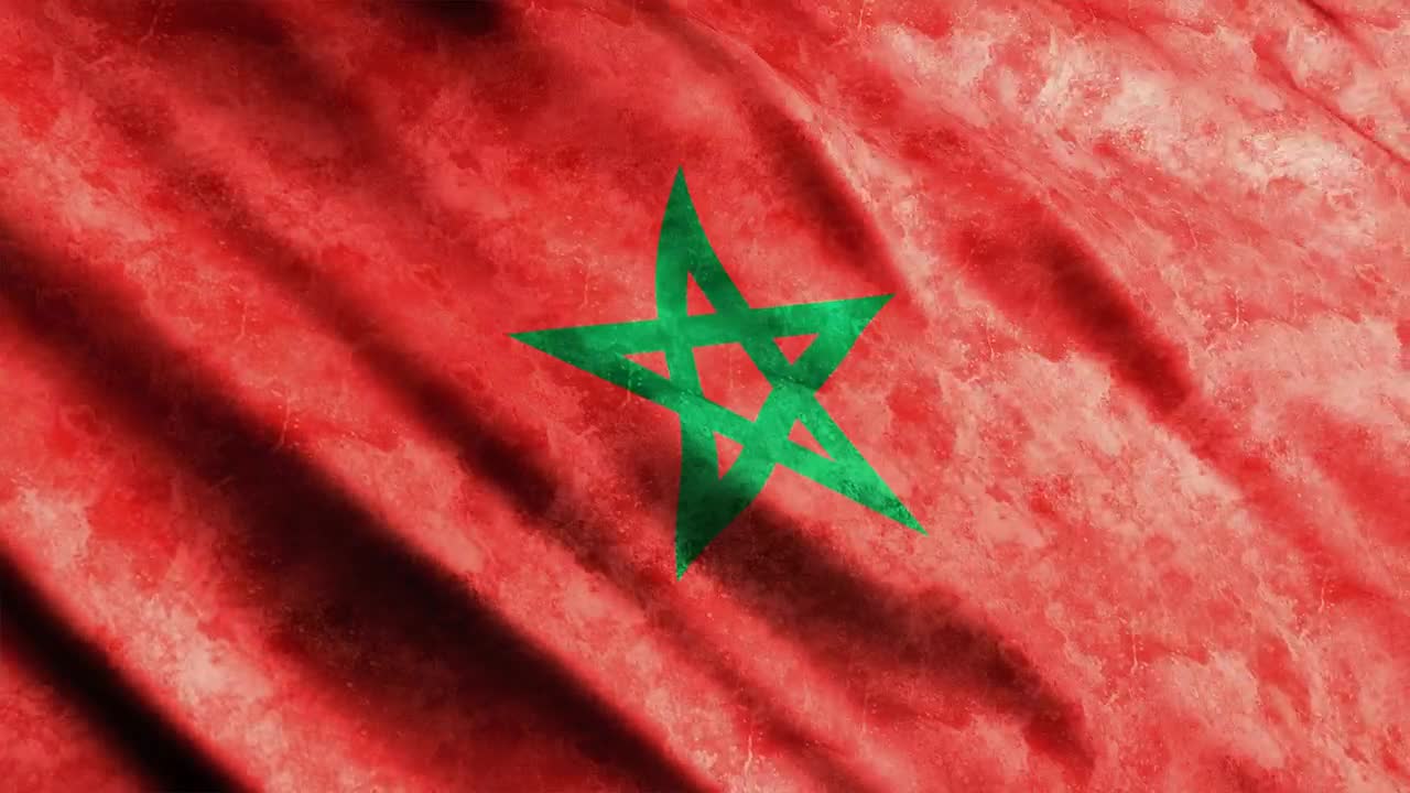 Stock Video Morocco Flag In Full Scree Animated Wallpaper - Free Download