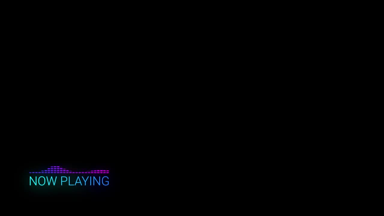 Stock Video Music Lower Third With Audio Visualizer Live Wallpaper - Free Download