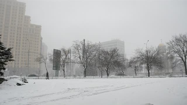 Stock Footage Winter In A Large City Smalllive Wallpaper - Free Download