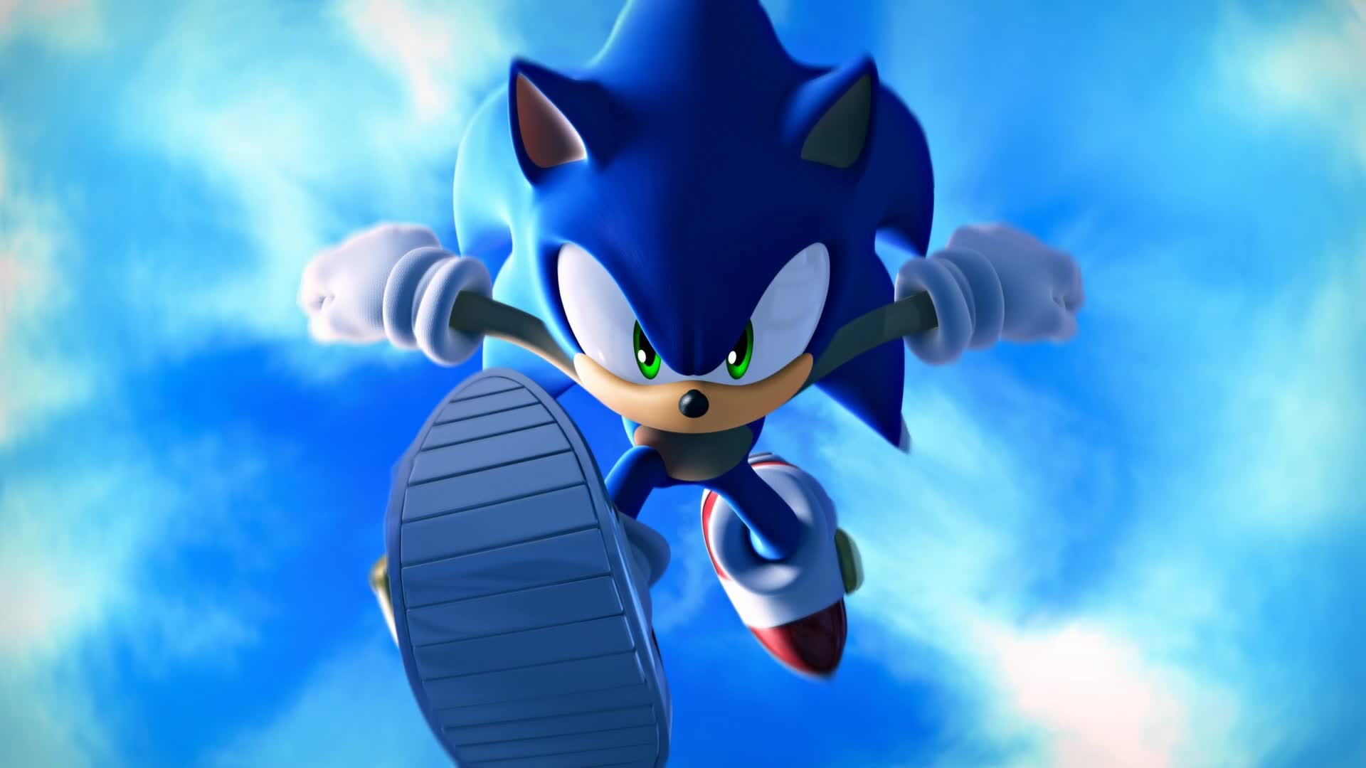 Sonic  The  Hedgehog  Blue  Sky  Wallpaper - Free Download