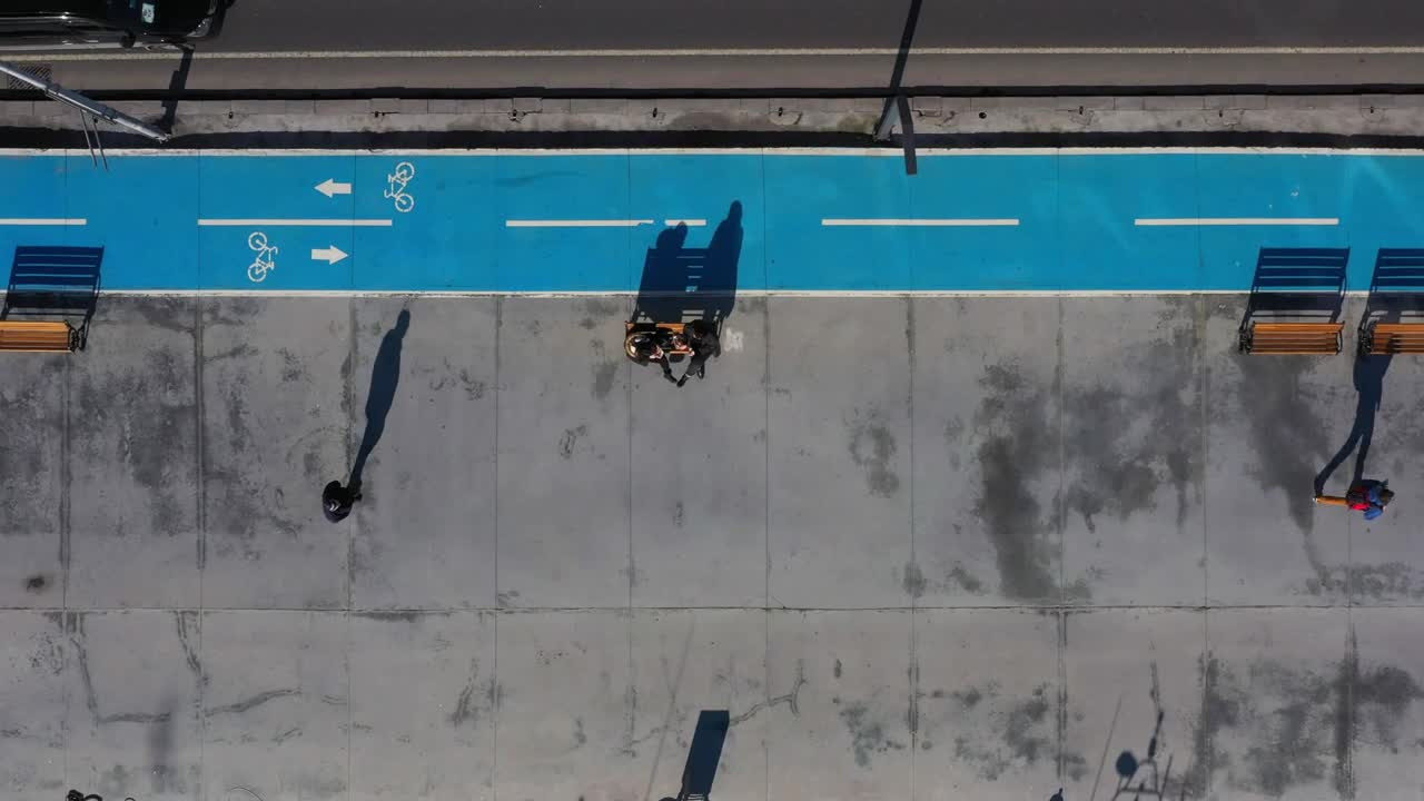 Stock Video Bike Lane Next To A Highway Live Wallpaper For PC - Free Download