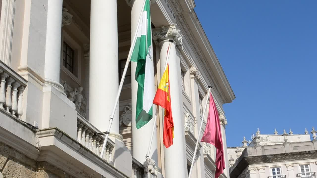 Stock Video Flags Outside Of A Building Live Wallpaper For PC - Free Download