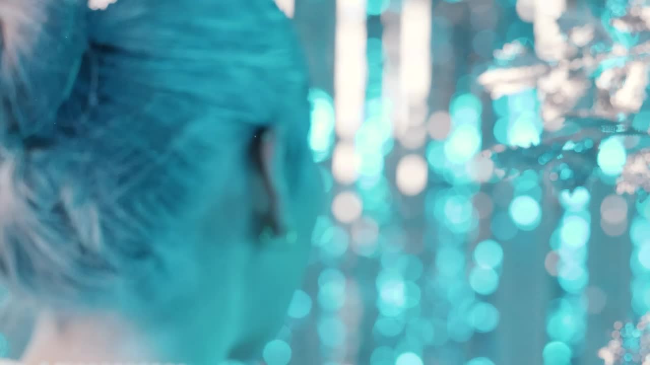 Stock Video Face Of A Female Fashion Model In A Winter Setting Live Wallpaper For PC - Free Download