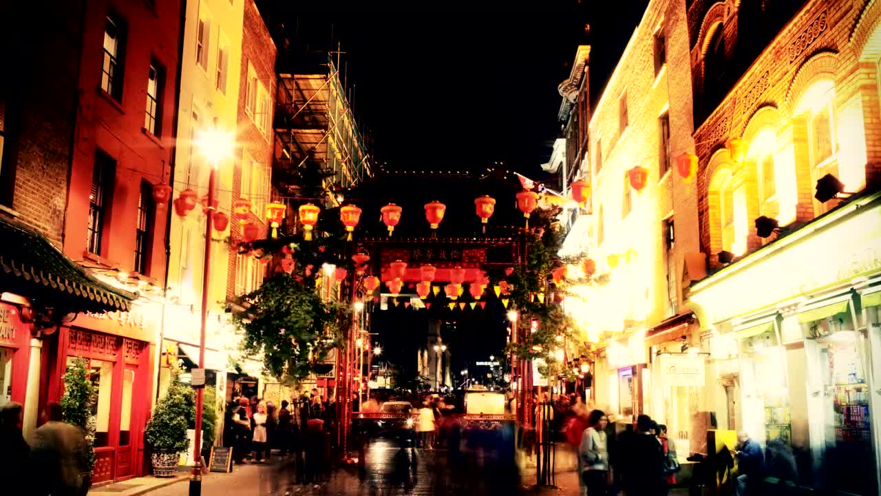 Video Stock Chinatown At Night Time Live Wallpaper For PC - Free Download