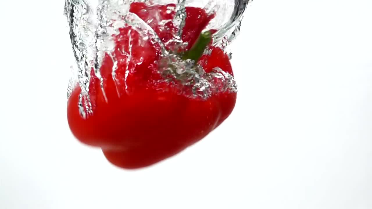 Video Stock Red Pepper Falling Through Water Live Wallpaper Free - Free Download