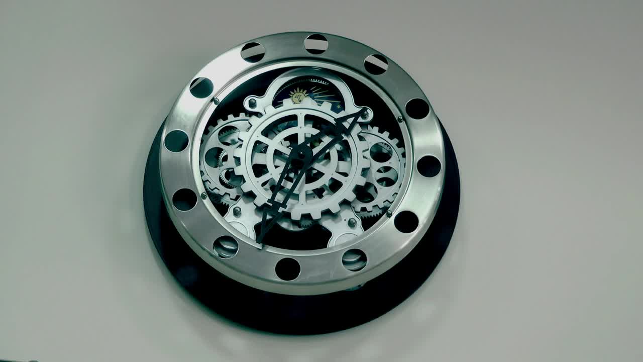 Stock Footage Wall Clock With Visible Nuts Live Wallpaper - Free Download