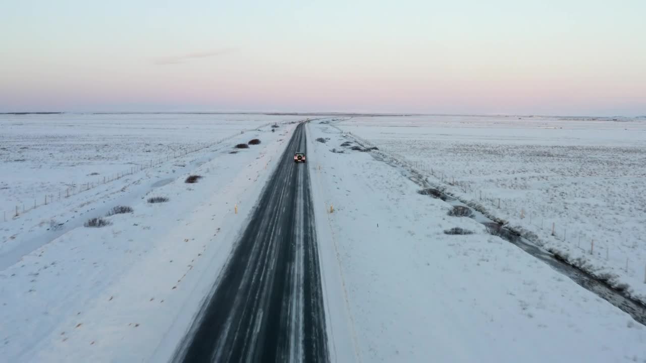 Free Video Stock Snowy Road In A Plain View From The Air Live Wallpaper - Free Download