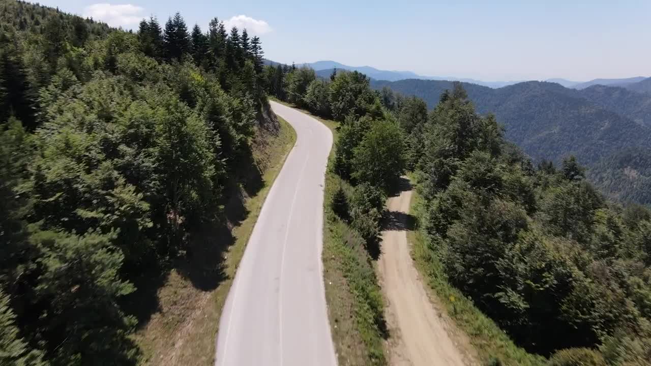 Stock Video Flying Over A Freeway In The Mountains Live Wallpaper For PC - Free Download