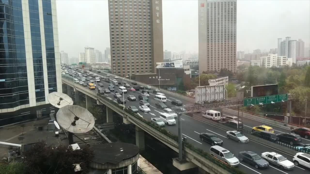 Video Stock Busy Traffic On A Bridge In Shanghai Live Wallpaper For PC - Free Download