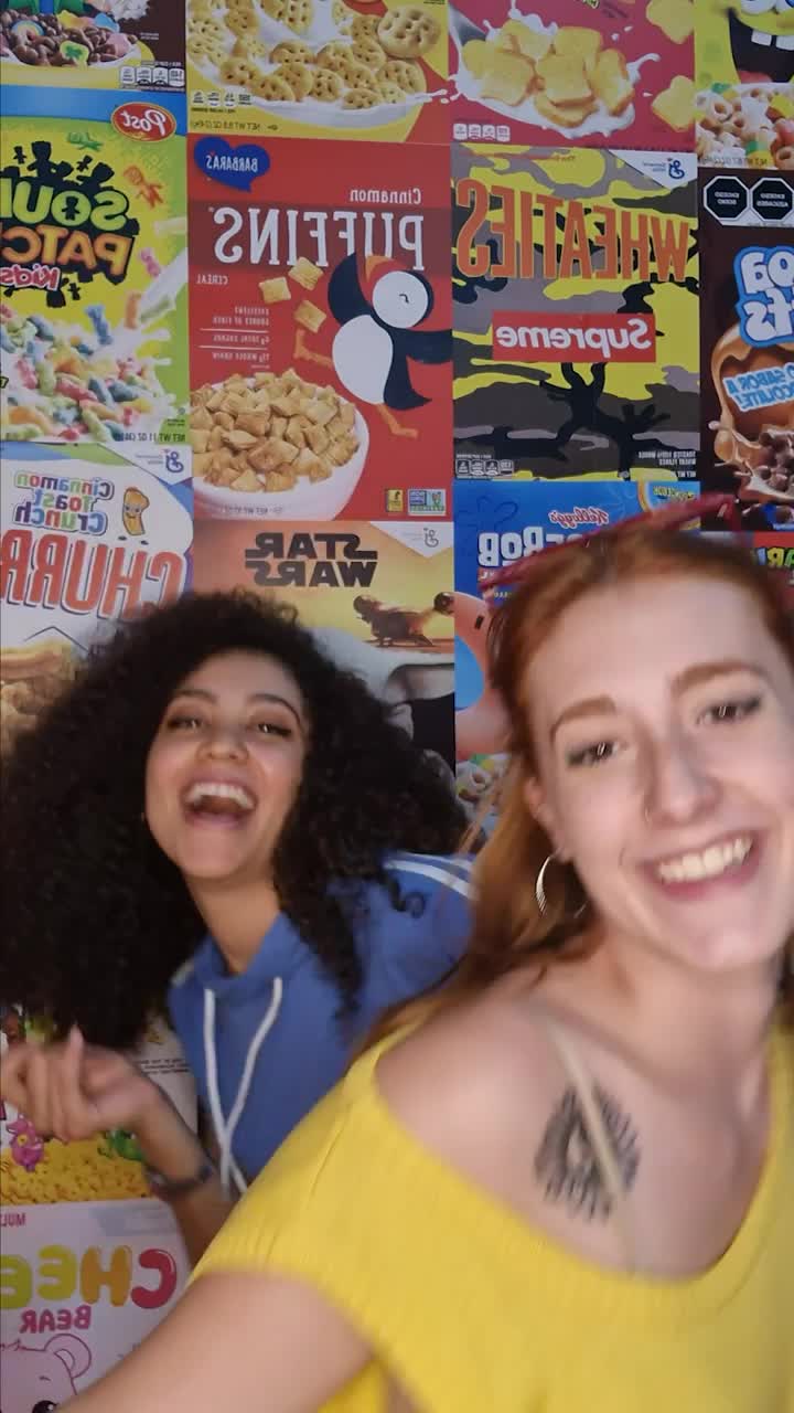 Stock Video Pair Of Influencers Dancing In Front Of The Camera Live Wallpaper - Free Download
