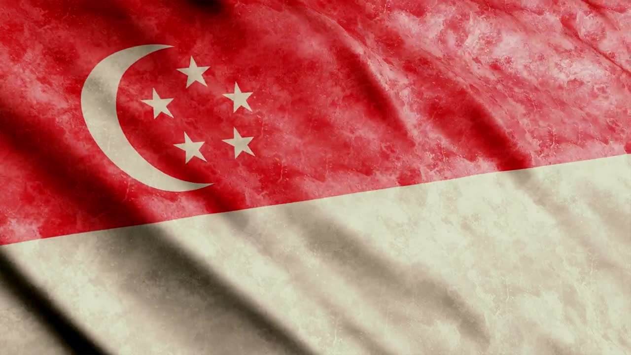 Stock Video Faded Singapore Flag Live Wallpaper For PC - Free Download