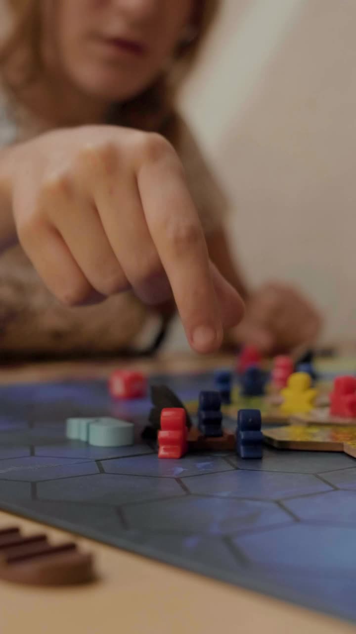 Stock Video Girl Moving Small Figures From A Board Game Live Wallpaper For PC - Free Download