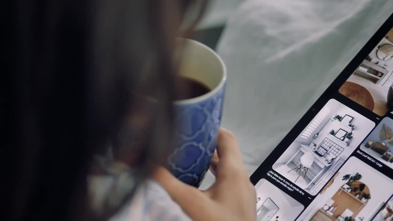 Stock Video Interior Designer Looking For Inspiration Animated Wallpaper - Free Download