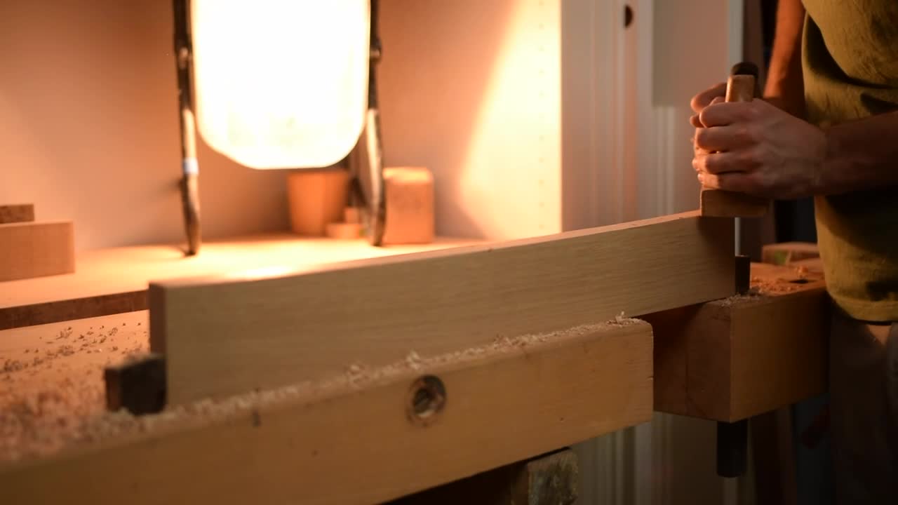 Video Stock Carpenter Lowering A Table Static Shot Live Wallpaper For PC - Free Download