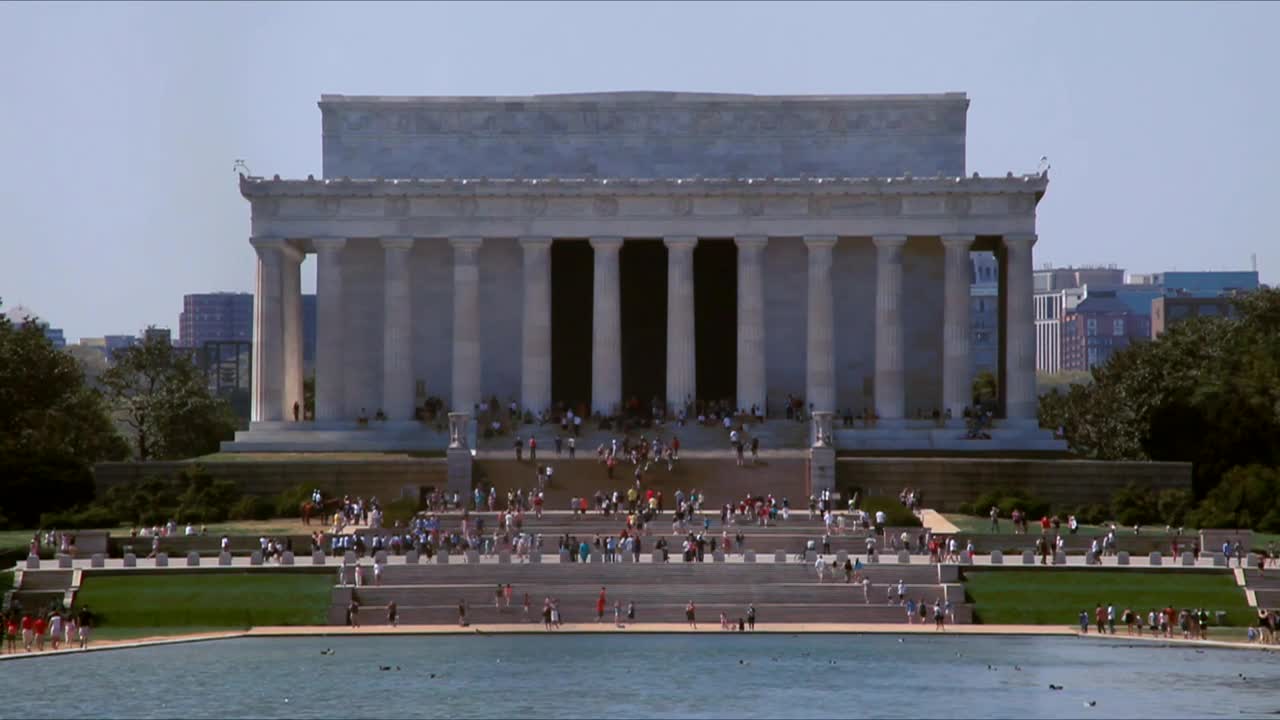 Stock Video Looking Across The Lincoln Memorial Animated Wallpaper - Free Download