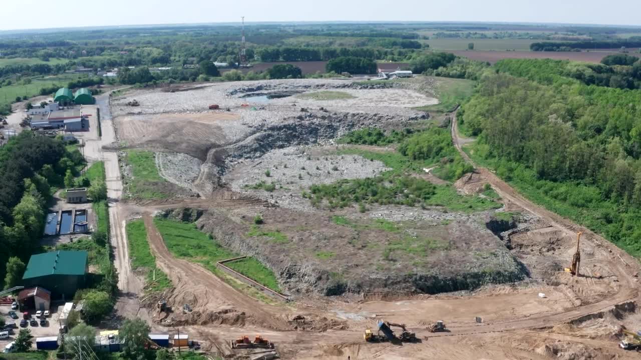 Stock Video Flying Above A Huge City Garbage Site Live Wallpaper For PC - Free Download