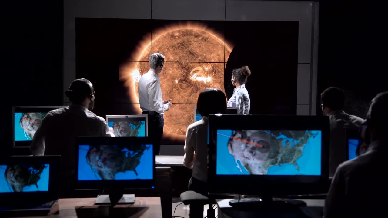 Free Stock Video Scientists Watching Eclipse Trajectory Live Wallpaper - Free Download