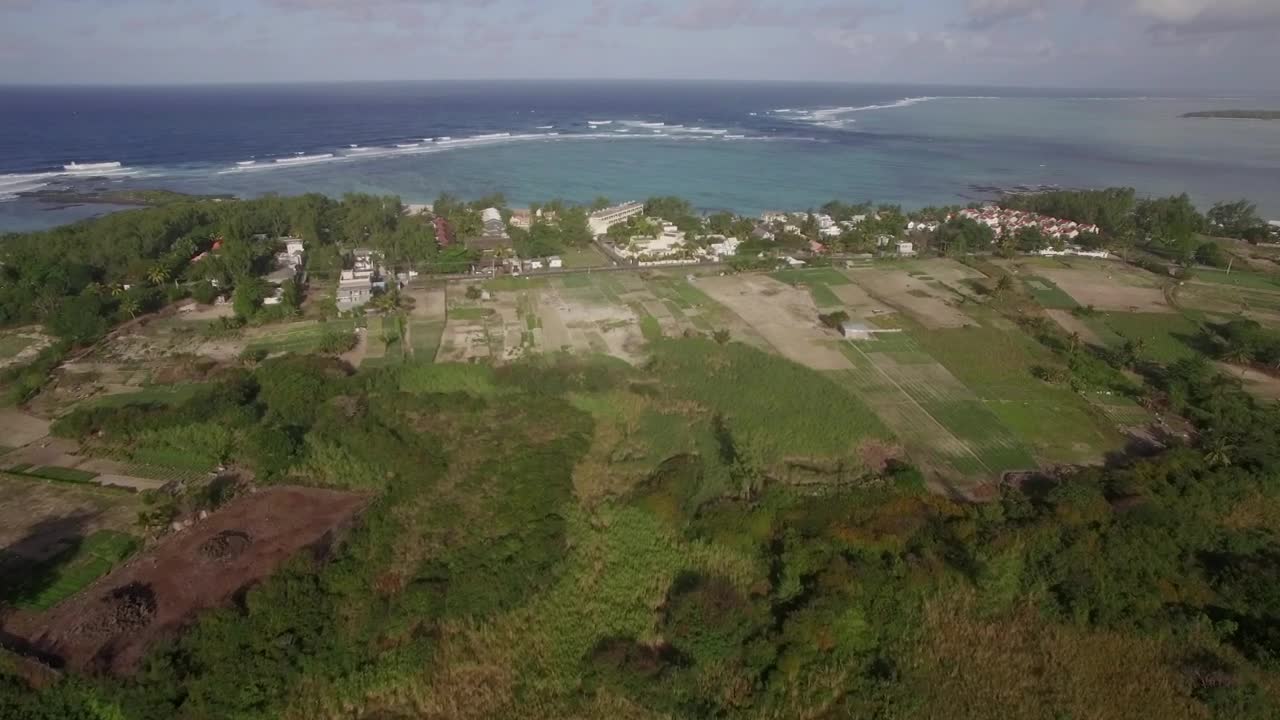 Stock Video Drone Flying Above Coastal Farms Live Wallpaper For PC - Free Download