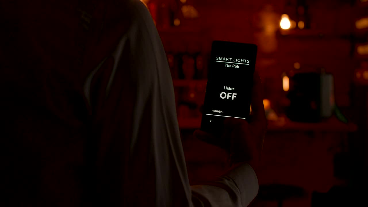 Stock Video Innovative Smart Home App Turns Lights On And Off Animated Wallpaper - Free Download