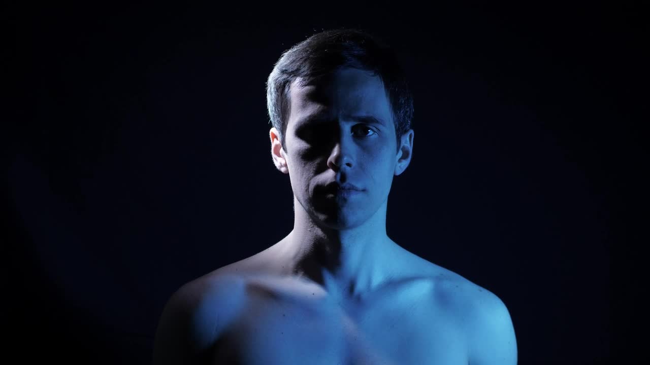 Free Stock Video Shirtless Man Spinning In A Dark Place Live Wallpaper - Free Download