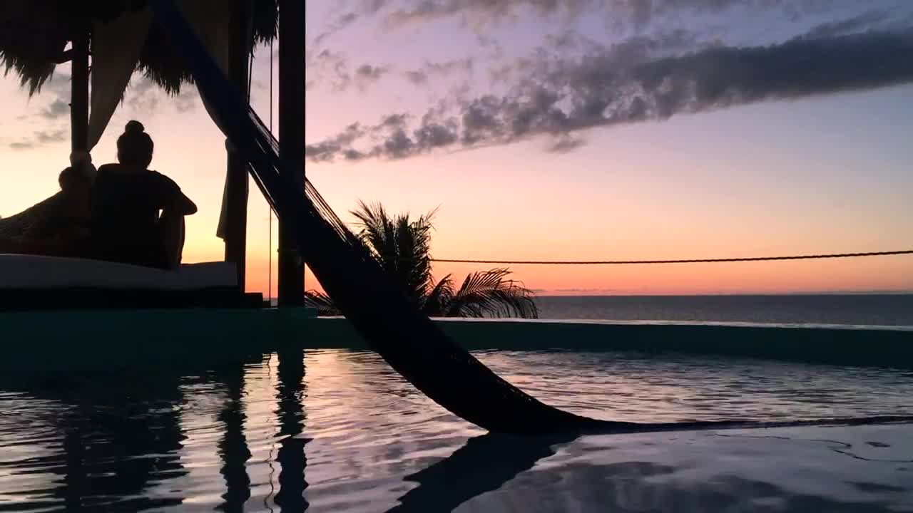 Free Stock Video Rooftop Pool Of A Bar Near The Sea Live Wallpaper - Free Download