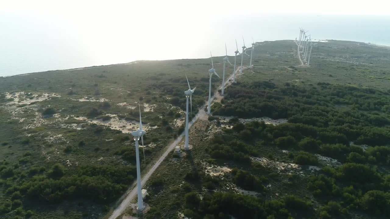 Stock Video Coastal Wind Turbines Live Wallpaper For PC - Free Download