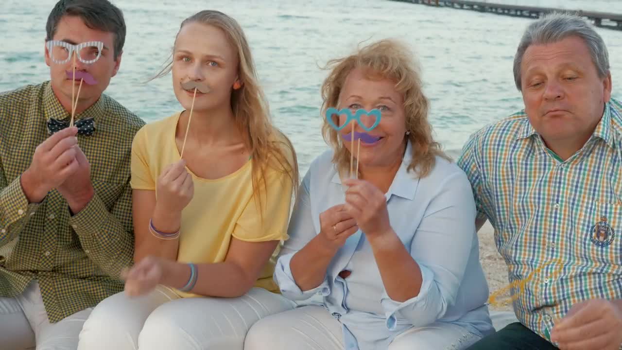 Stock Video People Wearing Novelty Glasses Live Wallpaper - Free Download
