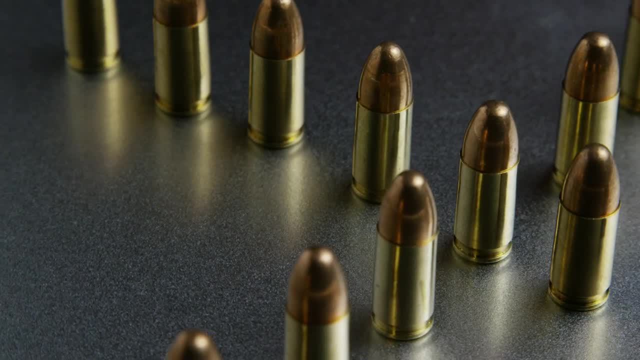 Video Stock Close Up Of Rotating Bullets Live Wallpaper For PC - Free Download