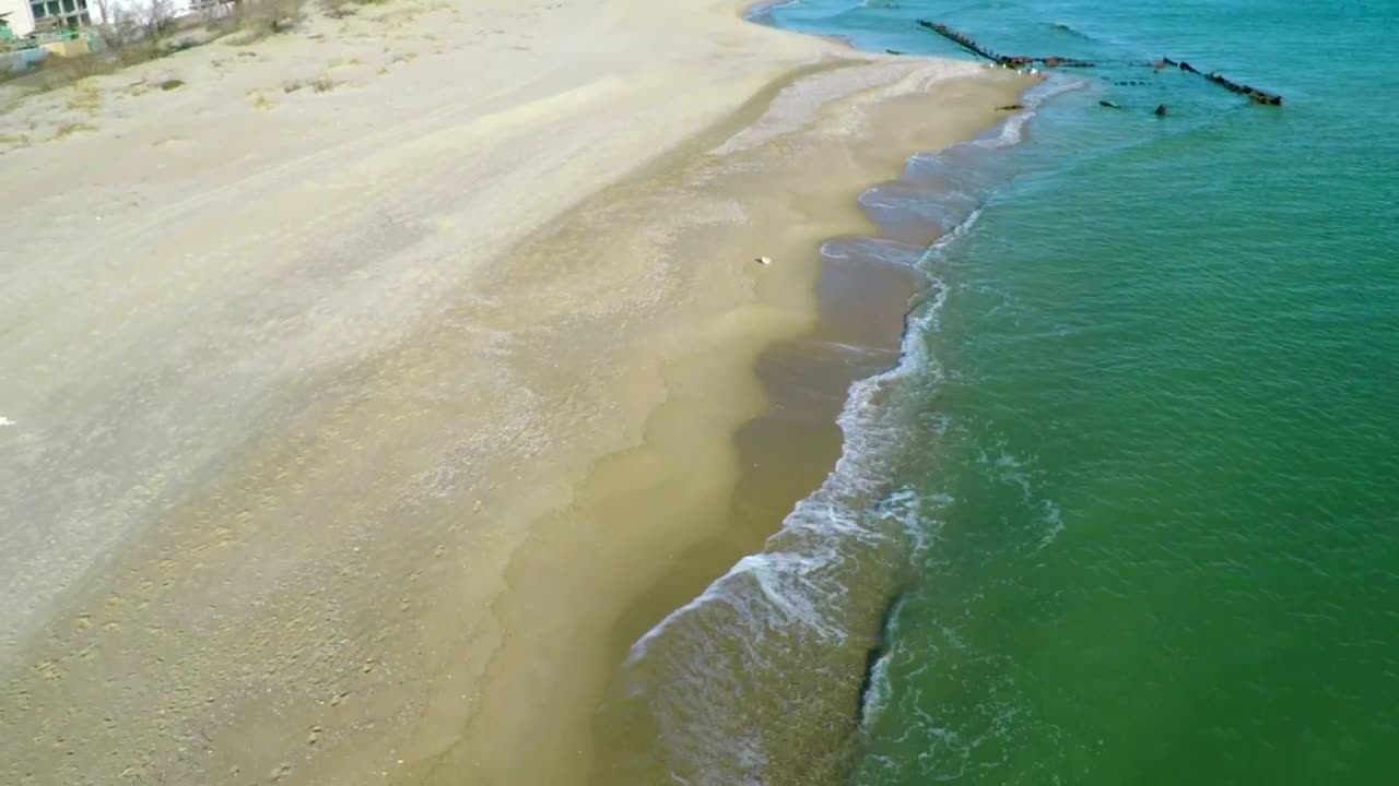 Stock Video Flight Over A Sandy Beach Live Wallpaper For PC - Free Download