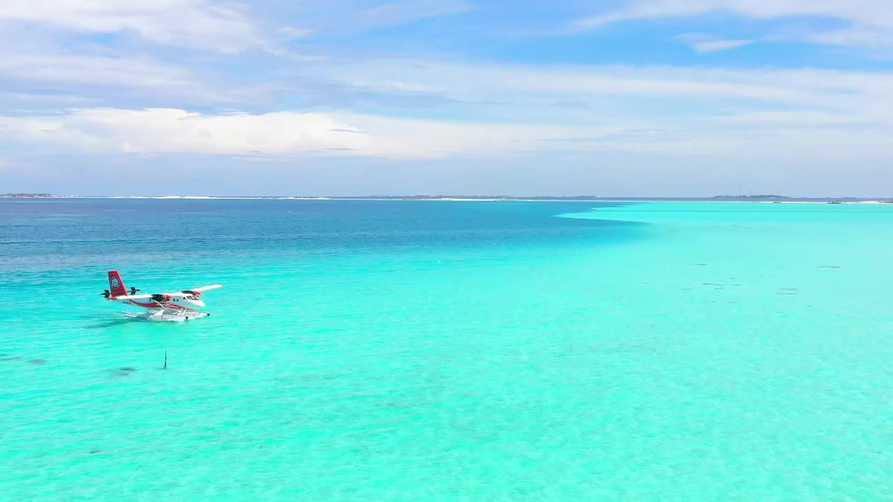 Stock Footage Water Plane Arriving At The Beach Live Wallpaper - Free Download