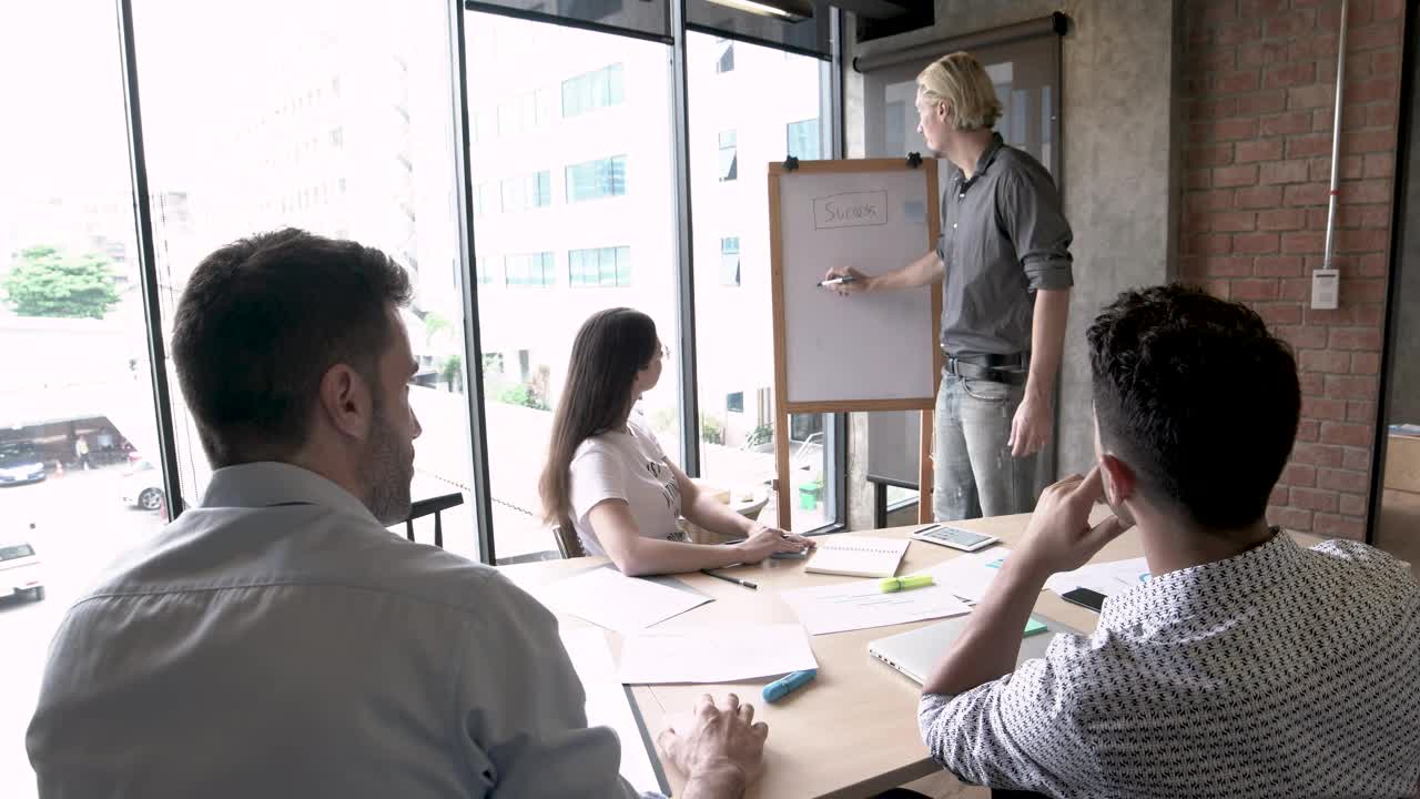 Free Video Stock team discussing project ideas Live Wallpaper - Free Download