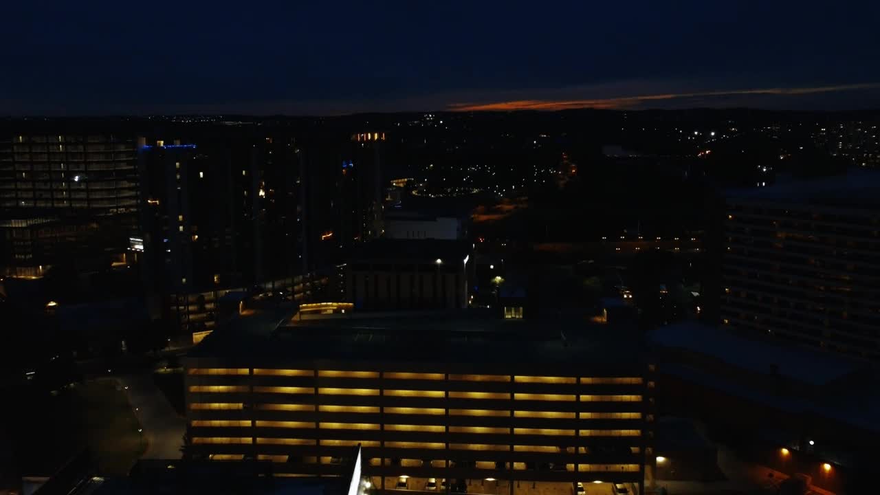 Free Stock Video View From Above To Some Buildings At Night Live Wallpaper - Free Download