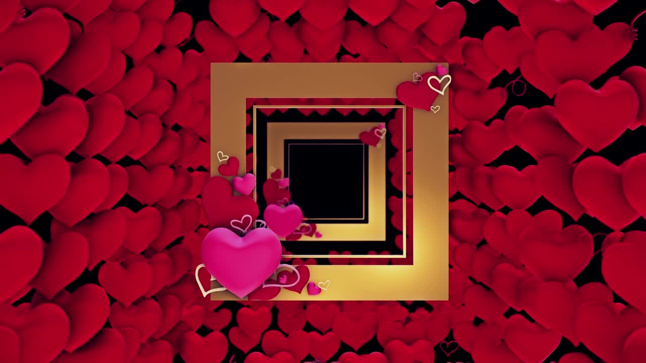 Free Stock Video Traversing Square Shaped Frames And Small Hearts Live Wallpaper - Free Download