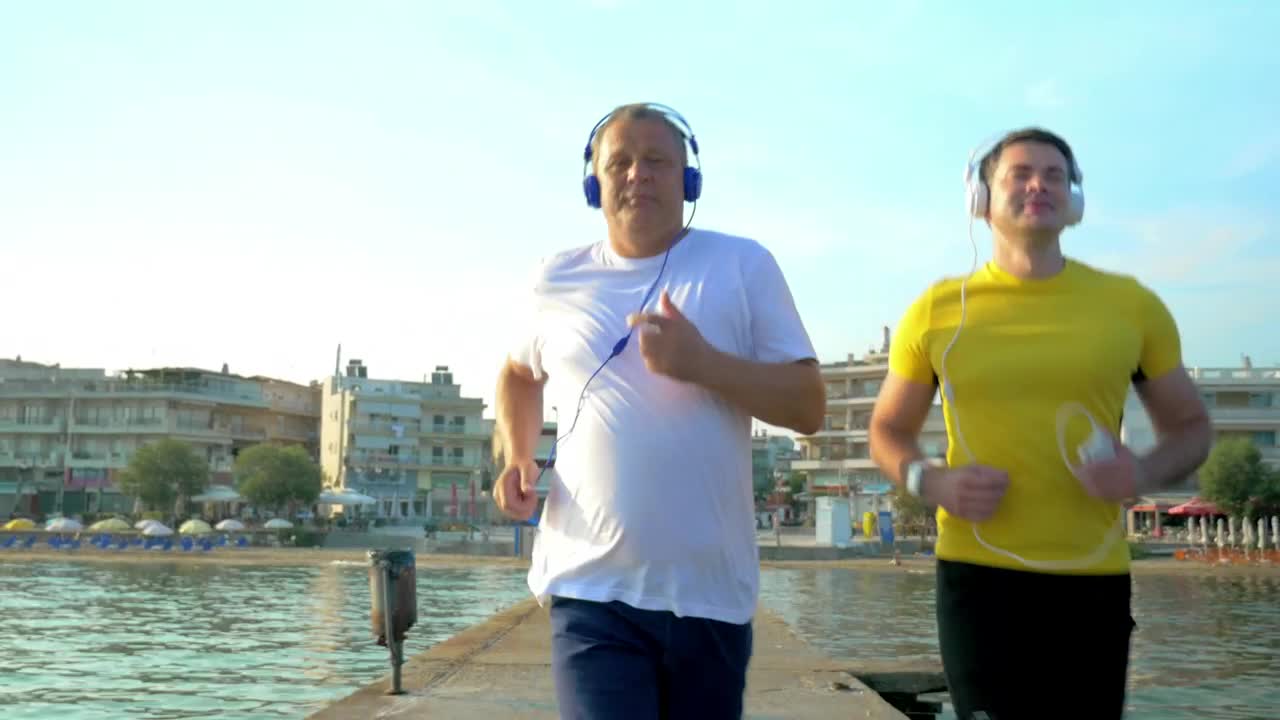 Stock Video Man Jogging With His So Animated Wallpaper - Free Download