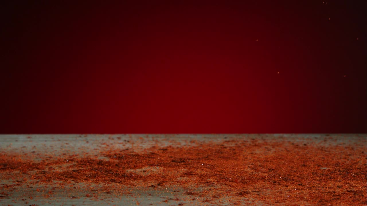 Stock Video Peppers And Red Powder Falling To The Table Live Wallpaper - Free Download