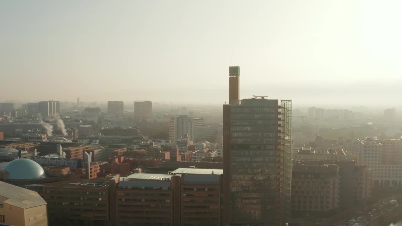 Video Stock Pollution Over The City Of Berlin Live Wallpaper Free - Free Download