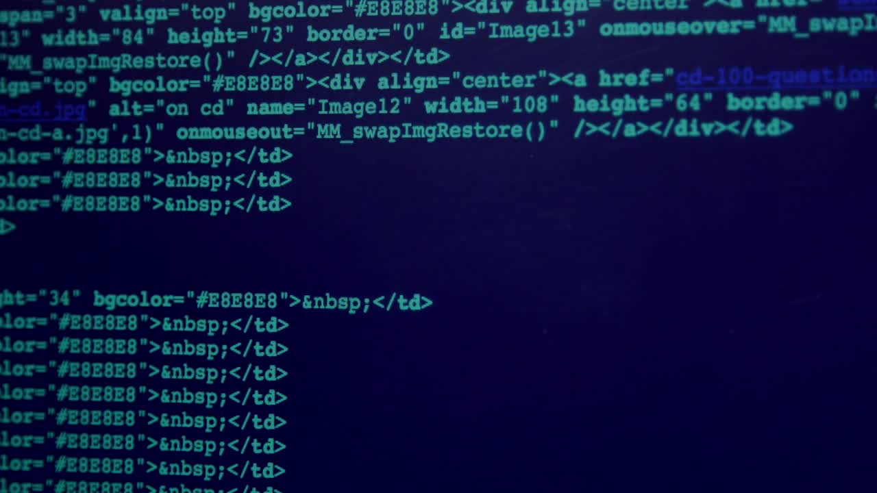 Free Stock Video Scrolling Blue Code On A Screen Live Wallpaper - Free Download