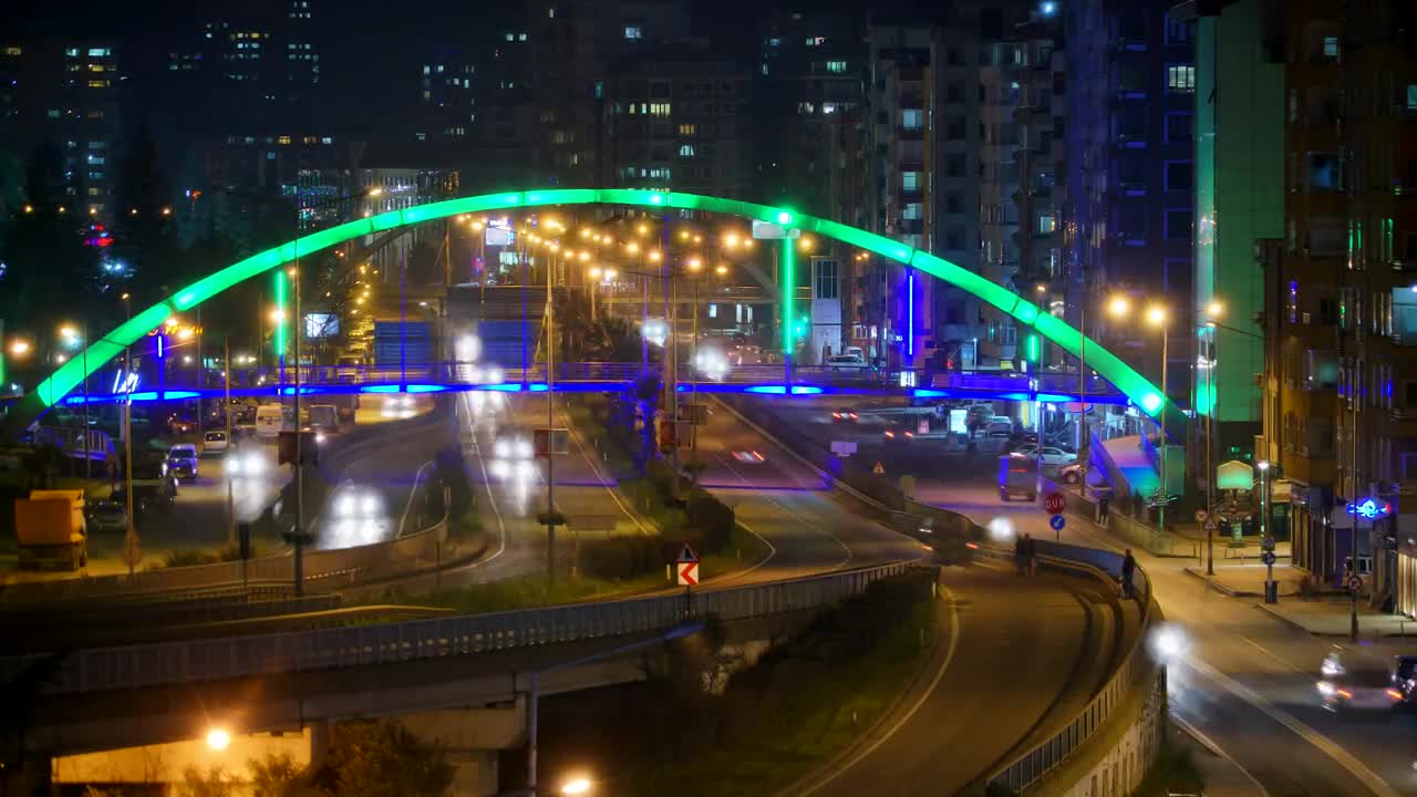Video Stock City Traffic And Streets In The Night Live Wallpaper For PC - Free Download