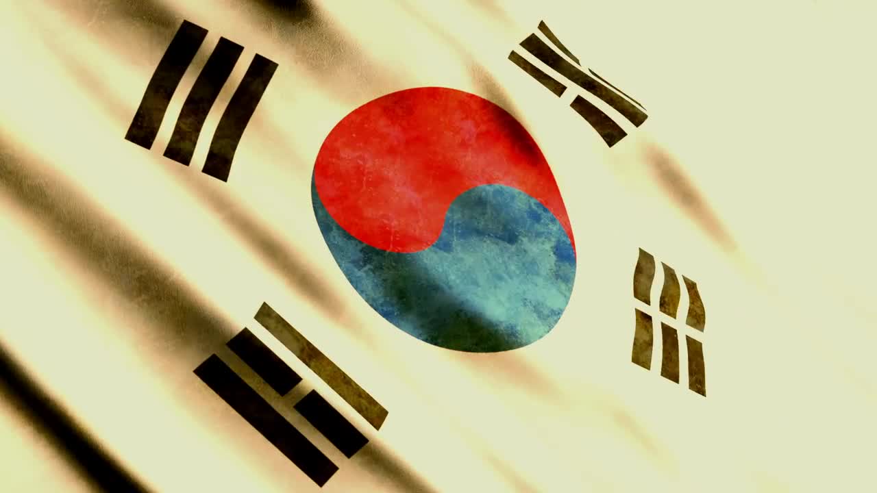 Free Video Stock South Korea Flag Live Wallpaper - Free Download