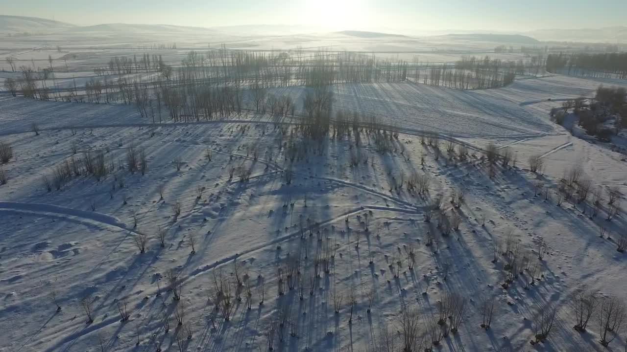 Stock Footage Vast Snowy Valley With Roads Live Wallpaper - Free Download