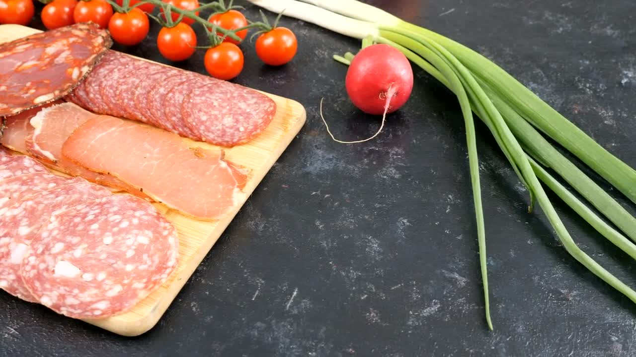Free Stock Video Salami And Vegetables Live Wallpaper - Free Download