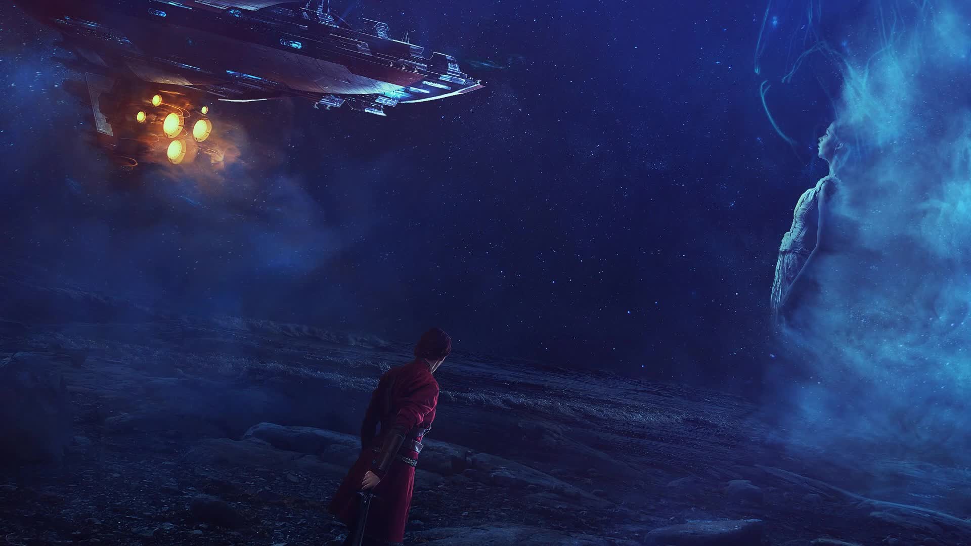 Dream  Surreal  Spaceship  Warrior  Live  Wallpaper - Free Download