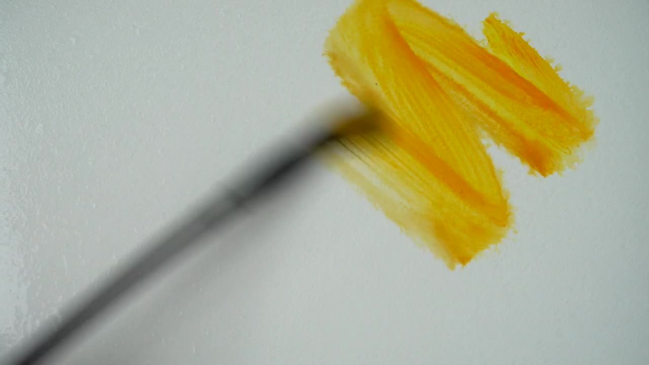 Stock Video Painting Abstract Shapes With Watercolor Close Up Live Wallpaper - Free Download
