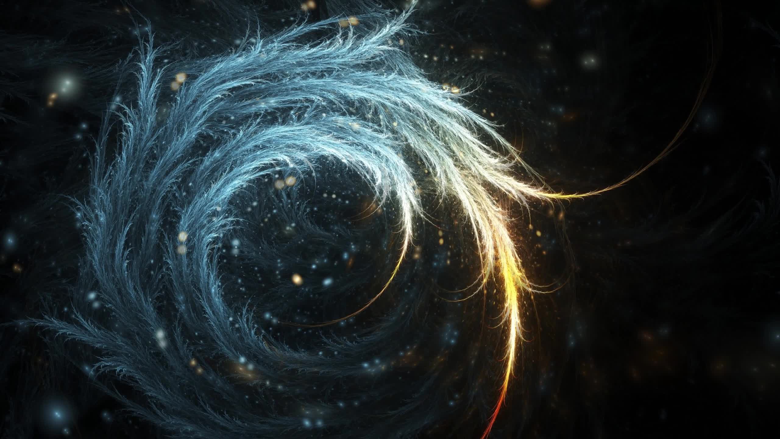 3D  Abstract  Swirl  Plants  2K  Live  Wallpaper - Free Download