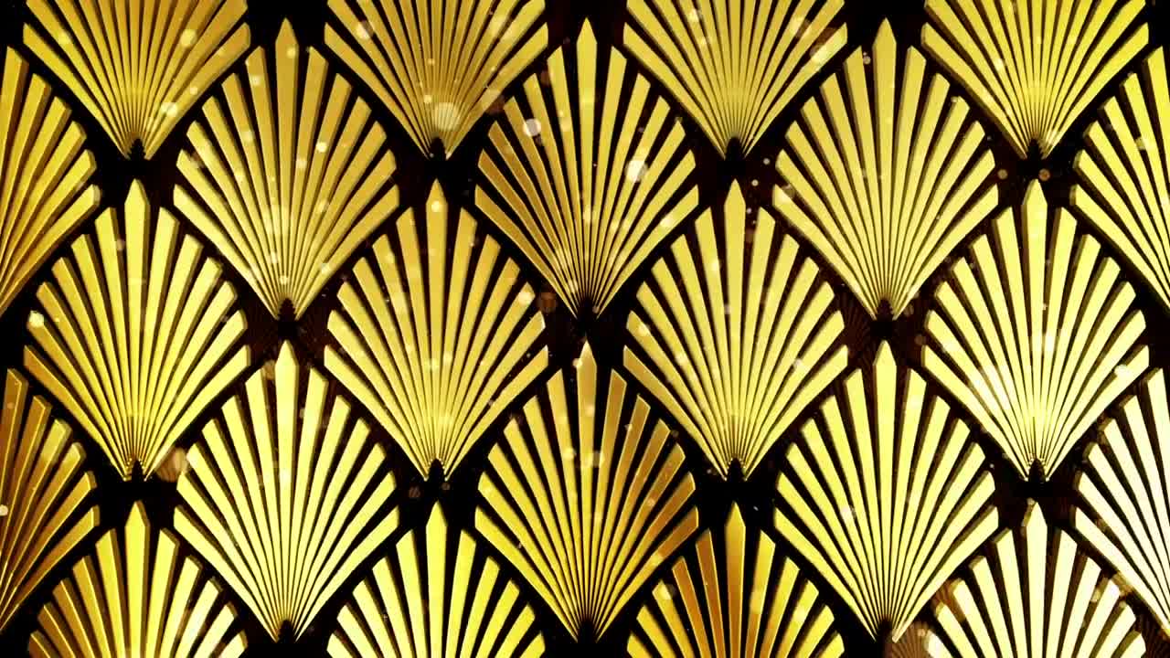 Stock Video Flying Between Surfaces Of Golden Figures Live Wallpaper For PC - Free Download