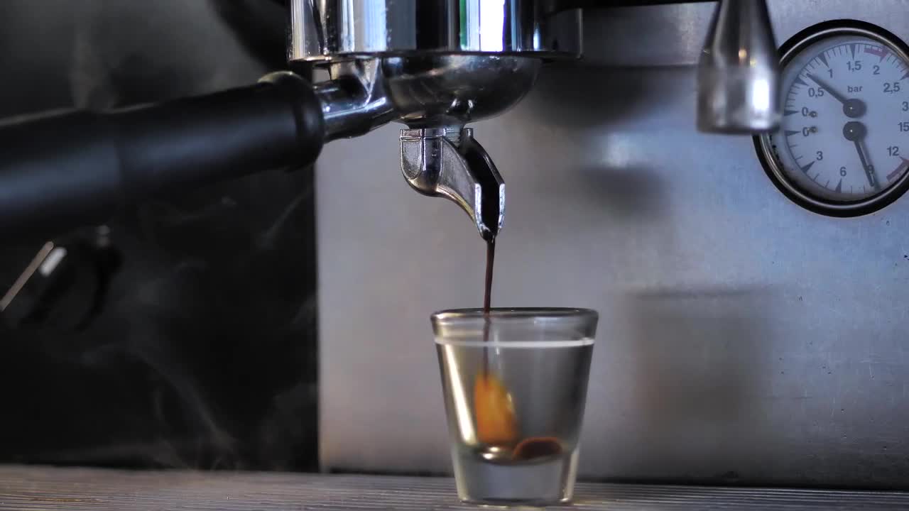 Stock Video Coffee Maker Serving An Espresso Live Wallpaper For PC - Free Download