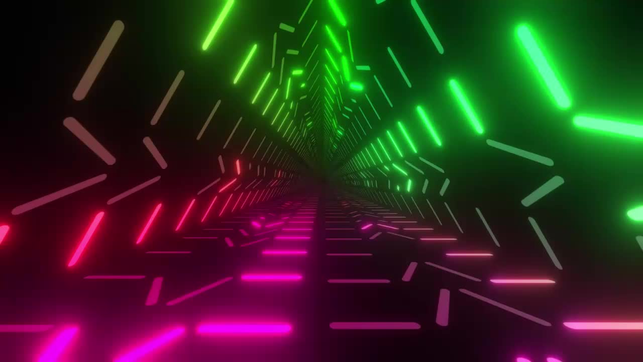 Free Stock Video Triangular Passageway With Light Lines Of Colors Live Wallpaper - Free Download
