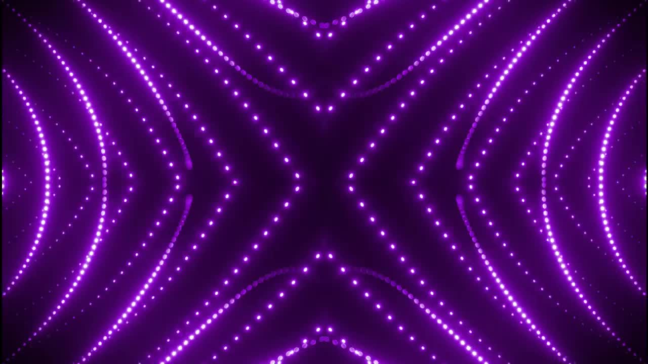 Stock Video Lines Of Violet Light Dots Waving Animated Wallpaper - Free Download