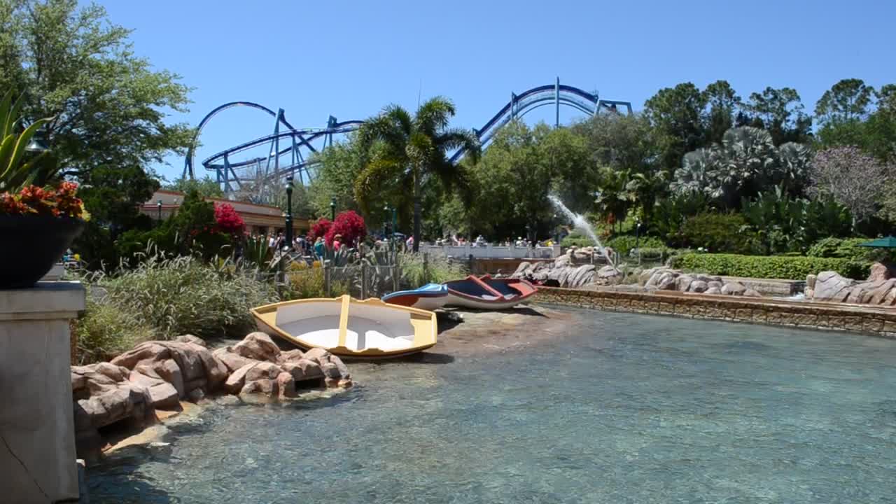 Free Stock Video Rides Splashing Down At A Park Live Wallpaper - Free Download